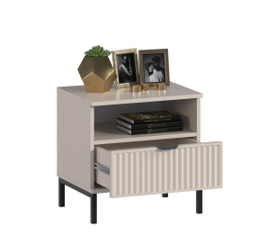 Тумба прикроватная Турин СБ-3575 Кашемир серый/МДФ Кашемир