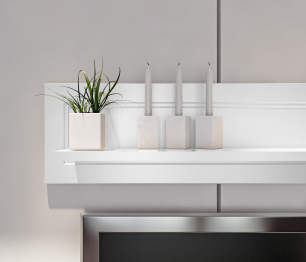 Полка Ассоль СБ-3431 Белый,МДФ Белый