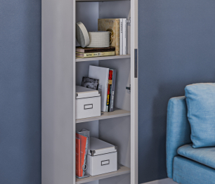 Шкаф-пенал Милан СБ-3255 Серый