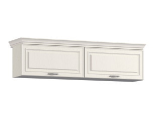 Полка Гранд / Ливерпуль СБ-3517 Дуб Приморский Белый/МДФ Классика Светлый