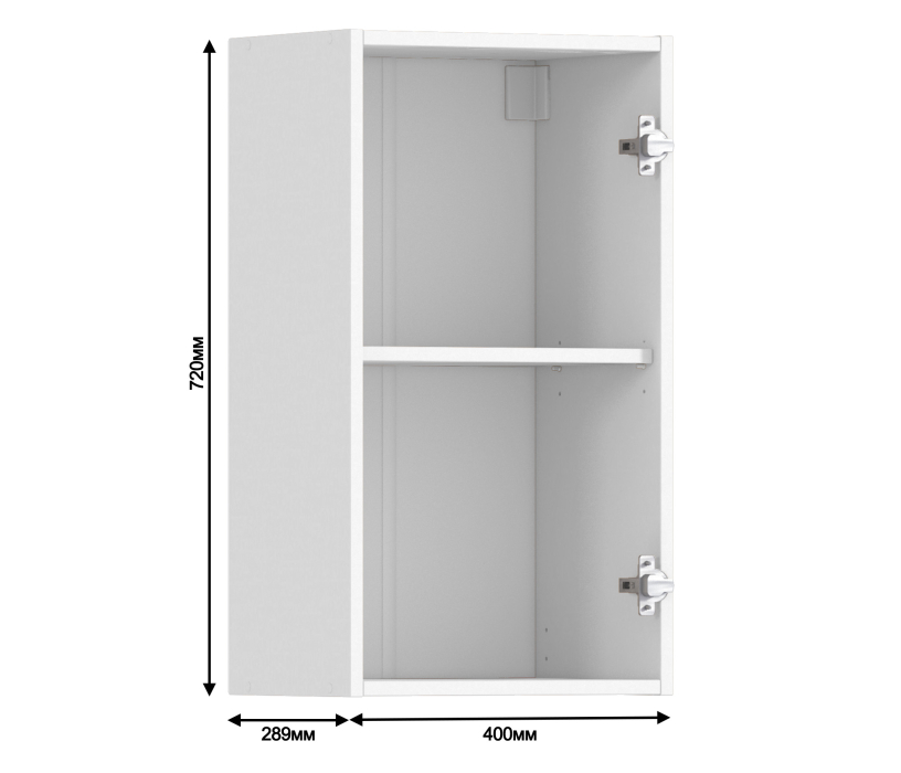 Корпус, Регина корпус для шкафа навесного 1 дв 40х72 см