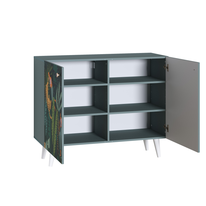 Комоды, Комод Либера 16.230.01, бензин, белый шагрень