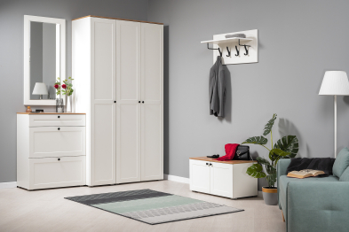 Вешалка Остин 15.12, белая шагрень