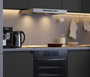 Кухонный гарнитур Леон угловой 210х100 см, диамант серый