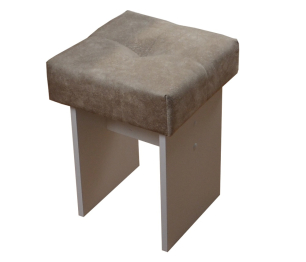 Табурет к А-26 белый/велюр бежевый (к-т 2 шт.)