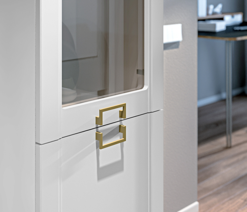 Шкафы пеналы, Шкаф-витрина Ассоль СБ-3429 Белый/МДФ Белый