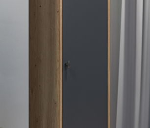 Шкаф-пенал Сидней СБ-2684 Дуб дикий/Диамант серый