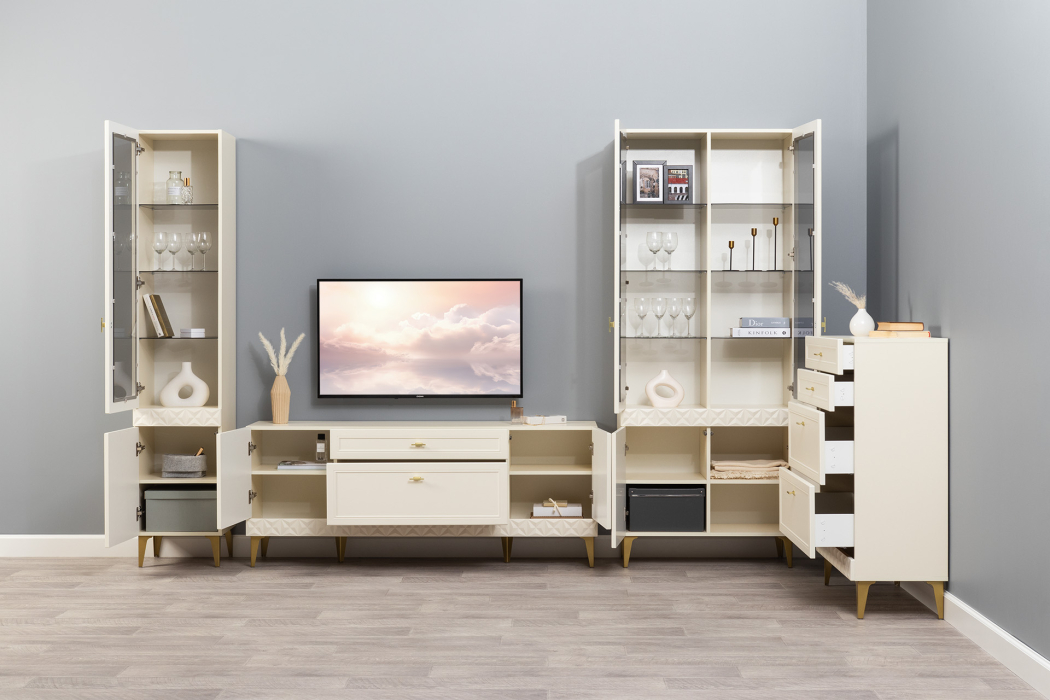 Стеклянные, Шкаф витрина Марион 16.397.01