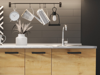 Кухня Хозяюшка 1,5 м Дуб вотан ЛДСП